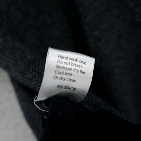 Emozioni Uomo Italy Sweater Cardigan Blue White Birdseye Wool Blend Men's LARGE - Picture 8 of 8